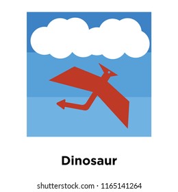 Dinosaur icon vector isolated on white background, Dinosaur transparent sign , historical stone age symbols