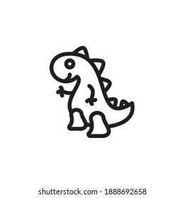 Dinosaur icon in vector. Logotype