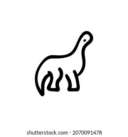 dinosaur icon in vector. Logotype - Doodle