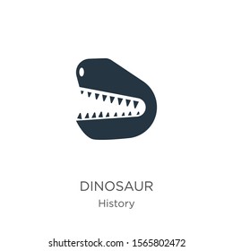Dinosaur icon vector. Trendy flat dinosaur icon from history collection isolated on white background. Vector illustration can be used for web and mobile graphic design, logo, eps10