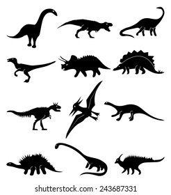 dinosaur icons set