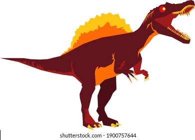 dinosaur illustration, can be used for educational purposes, presentation, for children and much more