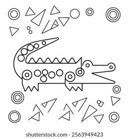 dinosaur illustration, cartoon dino collection. Hand drawn line dino for kids
