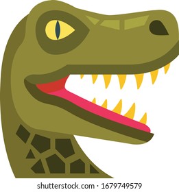 dinosaur illustration vector icon flat design