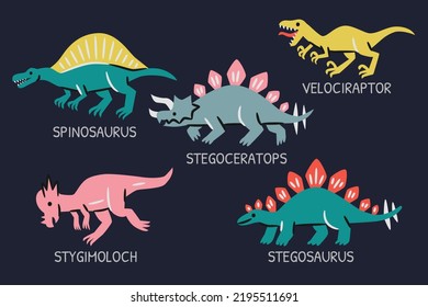 Dinosaur illustration for website, application, printing, document, poster design, etc.