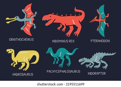 Dinosaur illustration for website, application, printing, document, poster design, etc.
