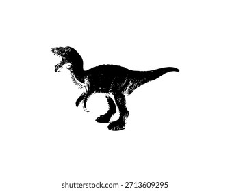 Dinosaurio aislado sobre fondo blanco
