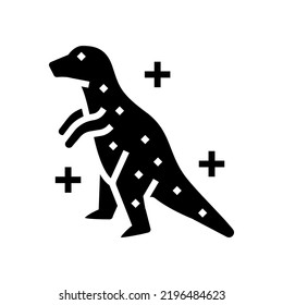dinosaur jelly candy gummy glyph icon vector. dinosaur jelly candy gummy sign. isolated symbol illustration