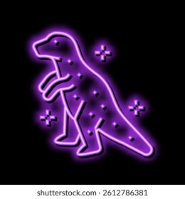 dinosaur jelly candy gummy neon light sign vector. dinosaur jelly candy gummy illustration