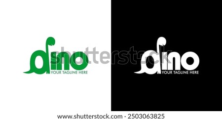 dinosaur letter vector logo for brand
