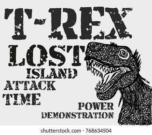Dinosaur life graphic design vector art