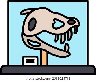 Dinosaur Line vector Icon Design