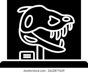 Dinosaur Line vector Icon Design