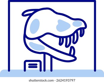 Dinosaur Line vetor Icon Design
