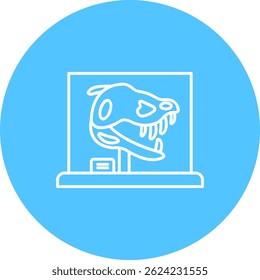 Dinosaur Line vetor Icon Design