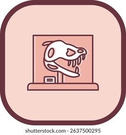 Dinosaur Line vector Icon Design