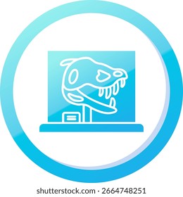 Dinosaur Line vector Icon Design