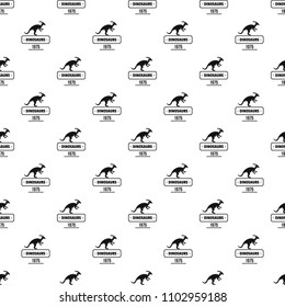 Dinosaur lizard pattern vector seamless repeat for any web design