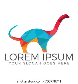 Dinosaur logo design. Creative logo design.