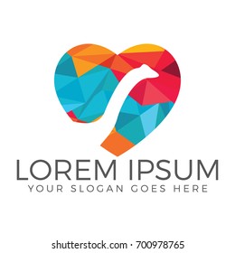 Dinosaur logo design. Creative logo design.