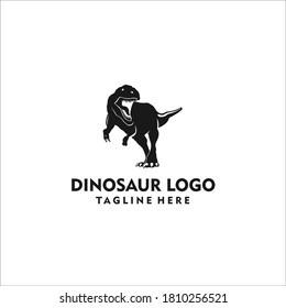 dinosaur logo design icon silhouette