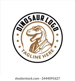 Dinosaur logo, design inspiration, illustration, vector