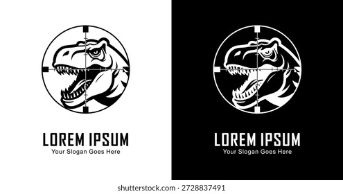 Dinosaurier-Logo-Design in der Aufnahme