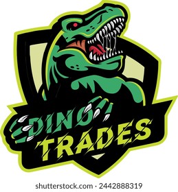 Dinosaur Logo Design Vektor-Datei Godzilla