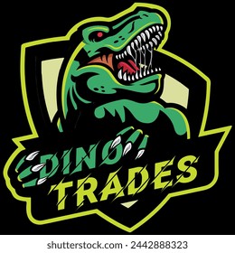 dinosaur logo design vector file godzilla