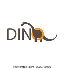 Dinosaur logo image free vector