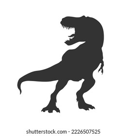 dinosaur logo silhouette icon vector illustration isolated on white background