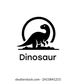 Dinosaur logo simple elegance and clean