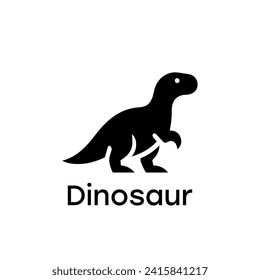 Dinosaur logo simple elegance and clean