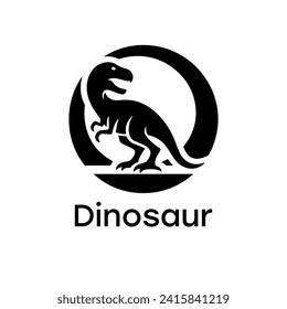 Dinosaur logo simple elegance and clean