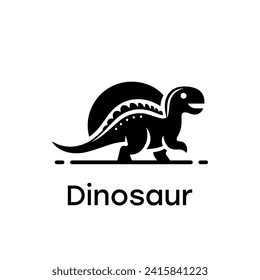 Dinosaur logo simple elegance and clean