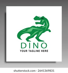 dinosaur logo. simple.vector dinosaur logo illustration for company symbol or icon isolated on white background