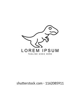 dinosaur logo template