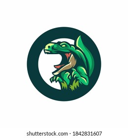 
dinosaur logo vector for esport