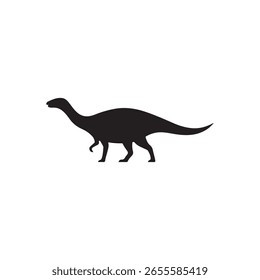 Dinosaurier-Logo, Vektor auf weißem Hintergrund