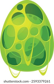 Dinosaur magic egg in mucus