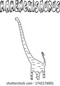 dinosaur "mamenchisaurus" from the jurassic era