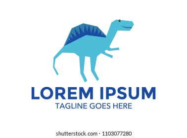 dinosaur mascot character vector logo