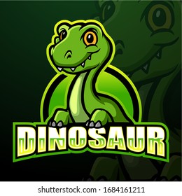 Dinosaur mascot esport logo design