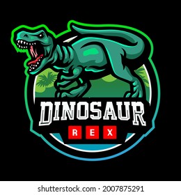 Dinosaur mascot. esport logo design