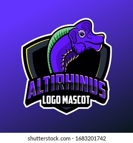 Dinosaur mascot illustration. Dinosaur character cartoon