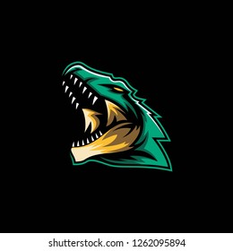 dinosaur mascot logo