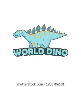 Dinosaur mascot logo cartoon character 