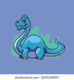 dinossauro mascote logotipo desenho animado personagem cor bonito