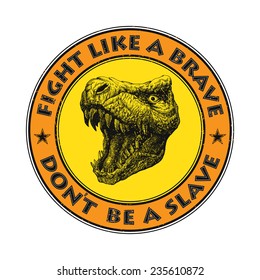 Dinosaur Mascot Vector. Element for your design.