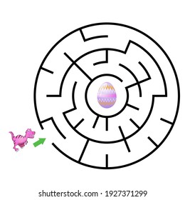 dinosaur Mazes for Kids. Maze games worksheet for children. Game and activities for kids.Games for Homeschooling.
